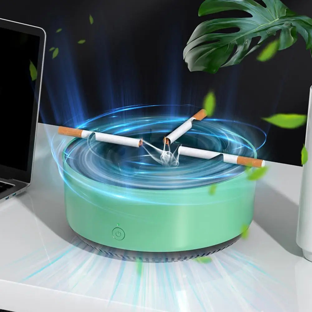 Ash Tray Air Purifier with 360-degree Wind Circulation High-performance