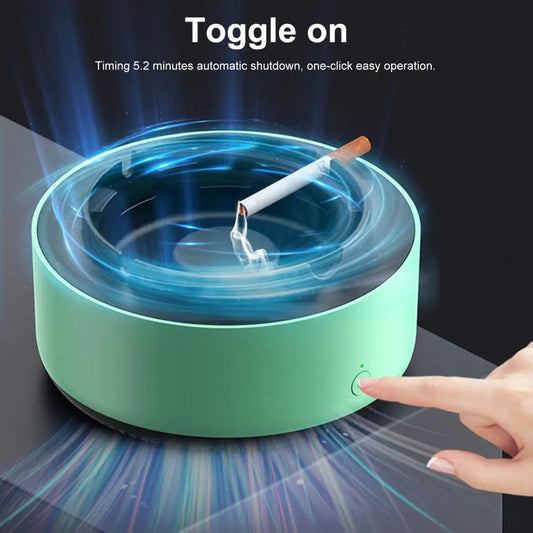 Ash Tray Air Purifier with 360-degree Wind Circulation High-performance